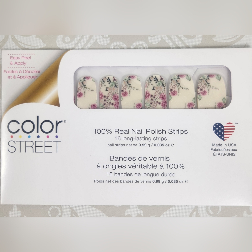 Unopened Retired Color Street 'Flora Good Time' Nail Polish Strips